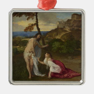 Ornement Carré Argenté Ne me touchez pas (par Titian)