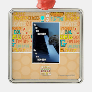 Ornement Carré Argenté Nooom de Na de Na de Na