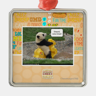 Ornement Carré Argenté Onwurd, coursier de nobul !