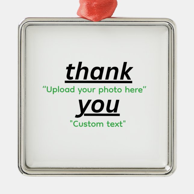 Ornement Carré Argenté Ornament (Devant)