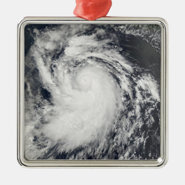 Ornement Carré Argenté Ouragan Elida (Devant)