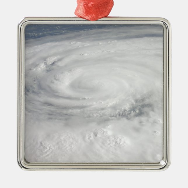Ornement Carré Argenté Ouragan Ike (Devant)