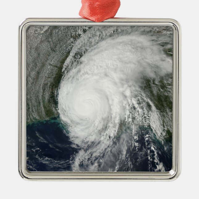 Ornement Carré Argenté Ouragan Lili 3 (Devant)