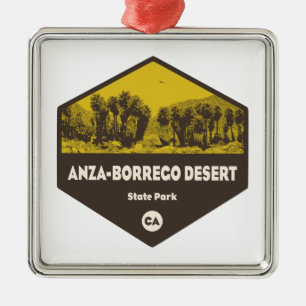 Ornement Carré Argenté Parc d'état du désert d'Anza-Borrego en Californie