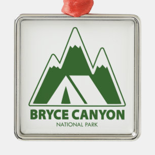 Ornement Carré Argenté Parc national Bryce Canyon Montagnes Camping