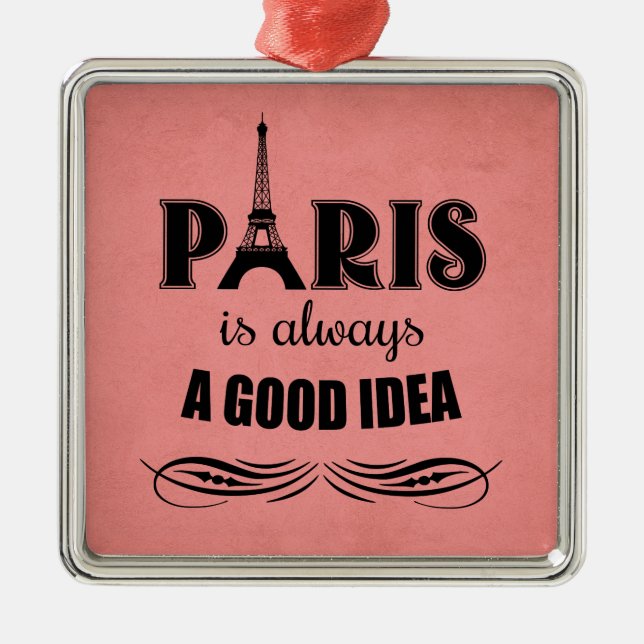 Ornement Carré Argenté Paris est toujours une bonne idée (Devant)