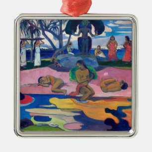 Ornement Carré Argenté Paul Gauguin - Jour de la déesse / Mahana no atua