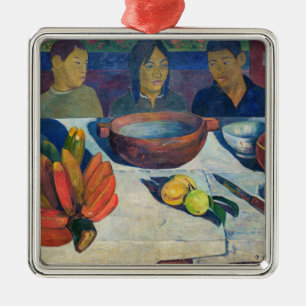 Ornement Carré Argenté Paul Gauguin - Le Repas / Bananes