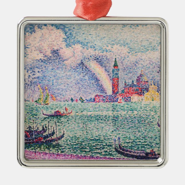 Ornement Carré Argenté Paul Signac - Arc-en-ciel, Venise (Devant)