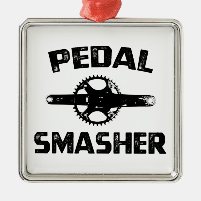 Ornement Carré Argenté Pedal Smasher (Devant)