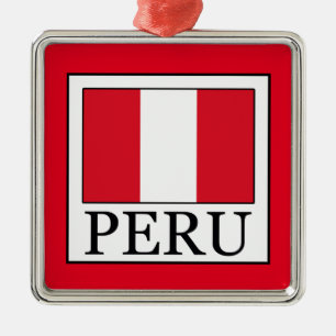 Ornement Carré Argenté Pérou
