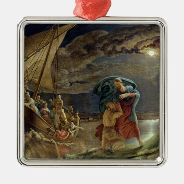 Ornement Carré Argenté Peter Walks on Water, 1806 (Devant)