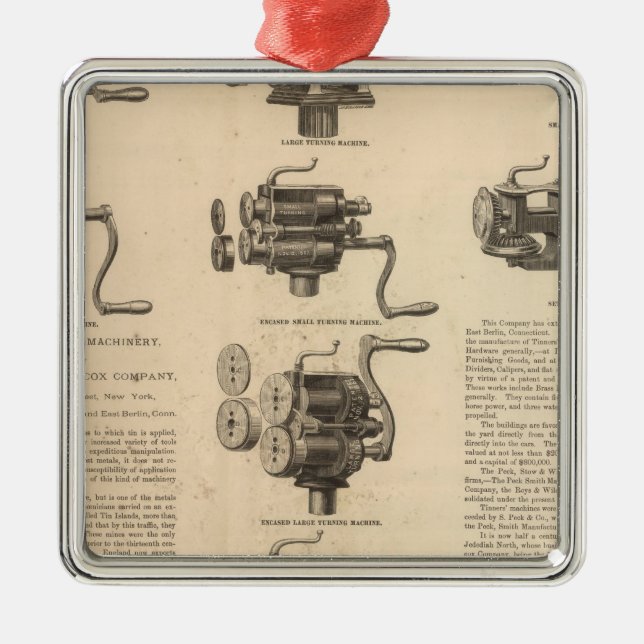 Ornement Carré Argenté Picotin, arrimage et Wilcox Company (Devant)