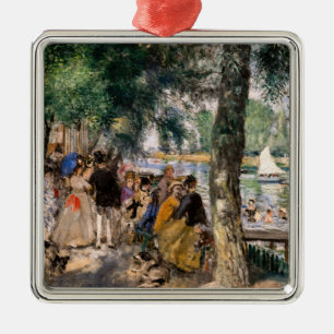 Ornement Carré Argenté Pierre-Auguste Renoir - Baignade sur la Seine