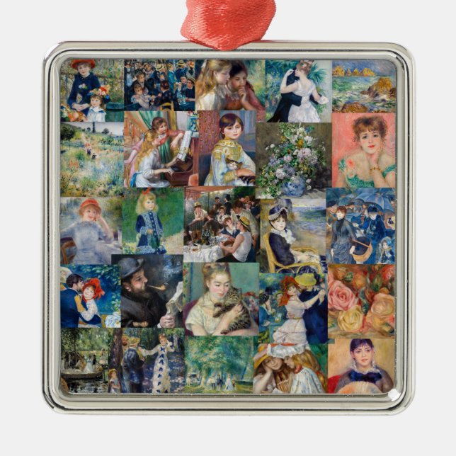 Ornement Carré Argenté Pierre-Auguste Renoir - Chefs-d'oeuvre (Devant)
