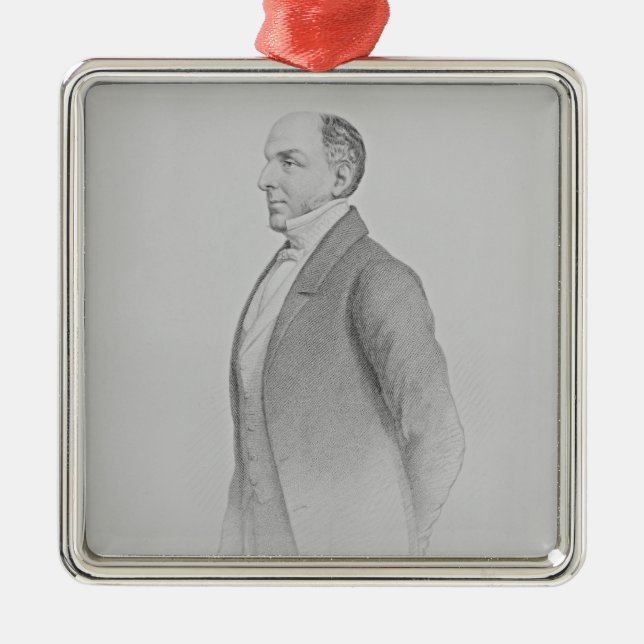 Ornement Carré Argenté Portrait de monsieur James R.G. Graham (Devant)
