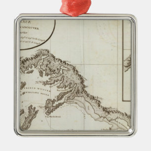 Ornement Carré Argenté Possession de Point Riou à Point Alaska