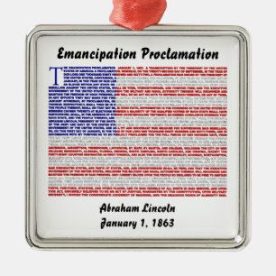 Ornement Carré Argenté Proclamation d'émancipation