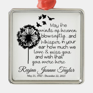 Ornement Carré Argenté Puisse les vents de l'ornement commémoratif du Cie