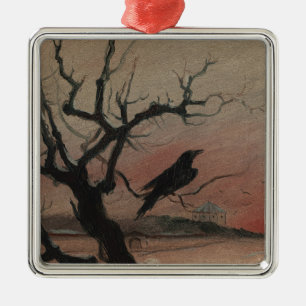 Ornement Carré Argenté Raven de Karlstejn, 1882
