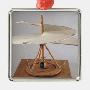 Ornement Carré Argenté Reconstruction modèle de la conception de da Vinci