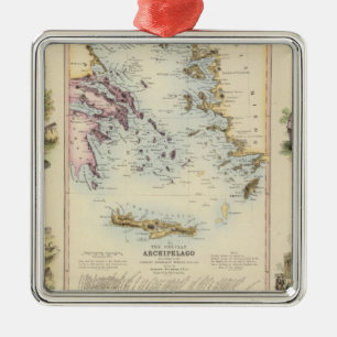 Ornement Carré Argenté Régions méditerranéennes centrales de la Turquie