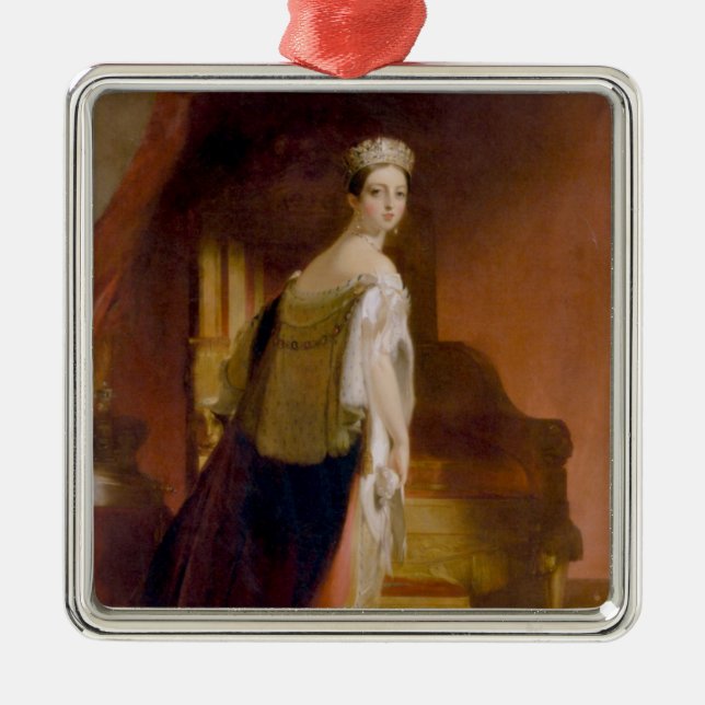 Ornement Carré Argenté Reine Victoria (par Thomas Sully) (Devant)
