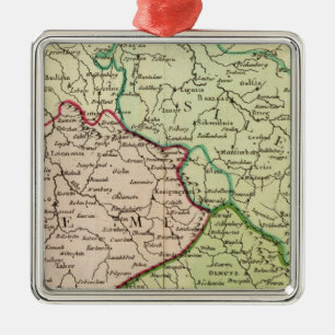 Ornement Carré Argenté République Tchèque et la Pologne