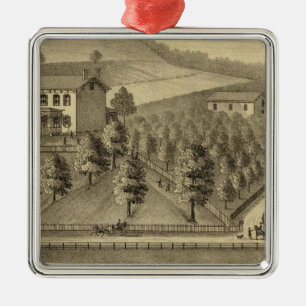 Ornement Carré Argenté Résidence de William Schrader