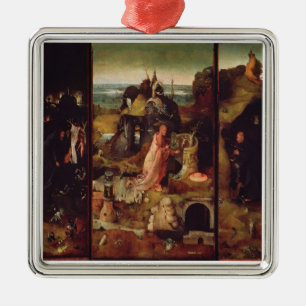 Ornement Carré Argenté Retable des ermites (huile sur le panneau)