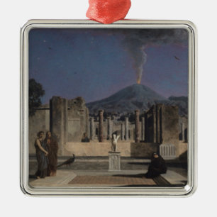 Ornement Carré Argenté Rêve dans les ruines de Pompeii, 1866