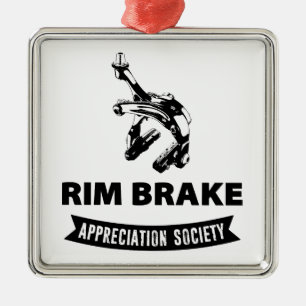 Ornement Carré Argenté Rim Brake Appréciation Society