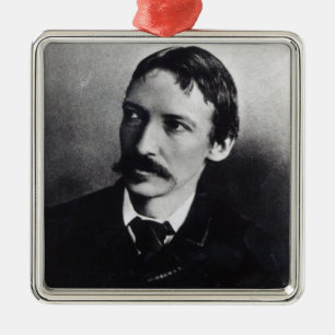 Ornement Carré Argenté Robert Louis Stevenson