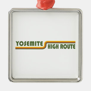 Ornement Carré Argenté Route élevée de Yosemite