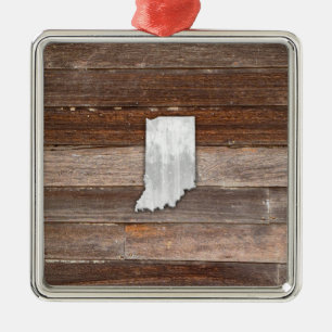 Ornement Carré Argenté Russe Indiana sur les cartes Brown