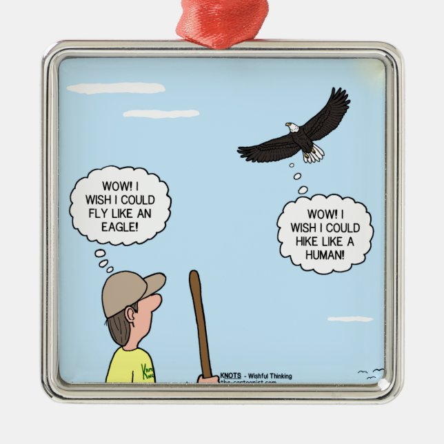 Ornement Carré Argenté Scout et pensées d'Eagle (Devant)