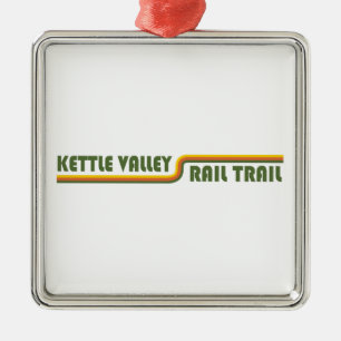Ornement Carré Argenté Sentier ferroviaire Kettle Valley Colombie-Britann