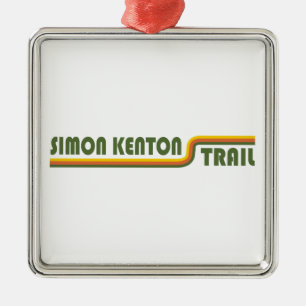 Ornement Carré Argenté Sentier Simon Kenton Ohio