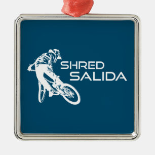 Ornement Carré Argenté Shred Salida Colorado VTT