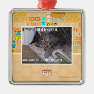 Ornement Carré Argenté Si vous le tenez aimez ceci