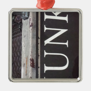 Ornement Carré Argenté SIGNE DE JUNK DE Camion vintage