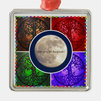 Ornement Carré Argenté Sous des cieux d'août…