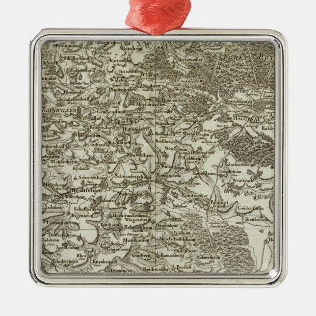 Ornement Carré Argenté Strasbourg (Devant)