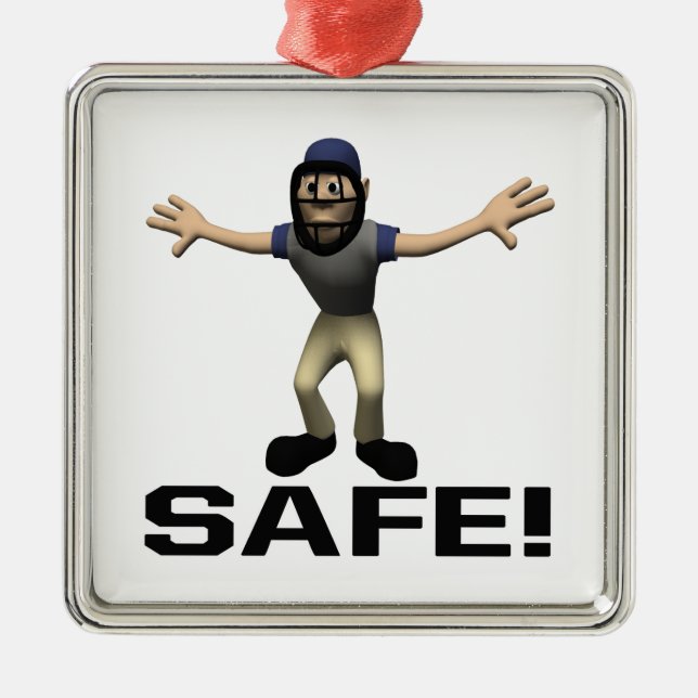 Ornement Carré Argenté Sûr (Devant)