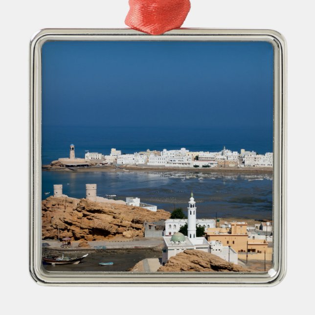 Ornement Carré Argenté Sur ville près de Muscat - Oman (Devant)