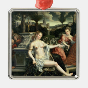 Ornement Carré Argenté Susanna et les aînés, 1567