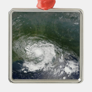 Ornement Carré Argenté Tempête tropicale Bertha