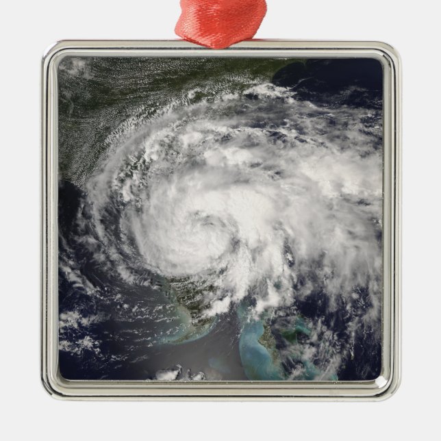 Ornement Carré Argenté Tempête tropicale Fay 4 (Devant)