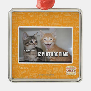 Ornement Carré Argenté temps de pikture d'iz