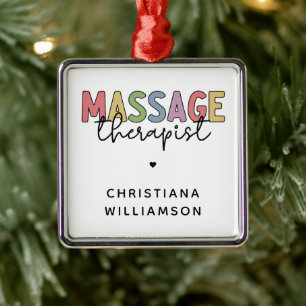 Ornement Carré Argenté Thérapeute de massage sur mesure   Offres de masso